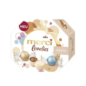 Бонбони МЕРСИ ЛАВЛИС БЯЛ ШОКОЛАД 185 гр.