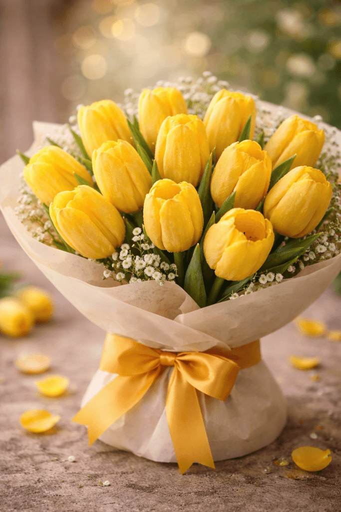 Жълти лалета