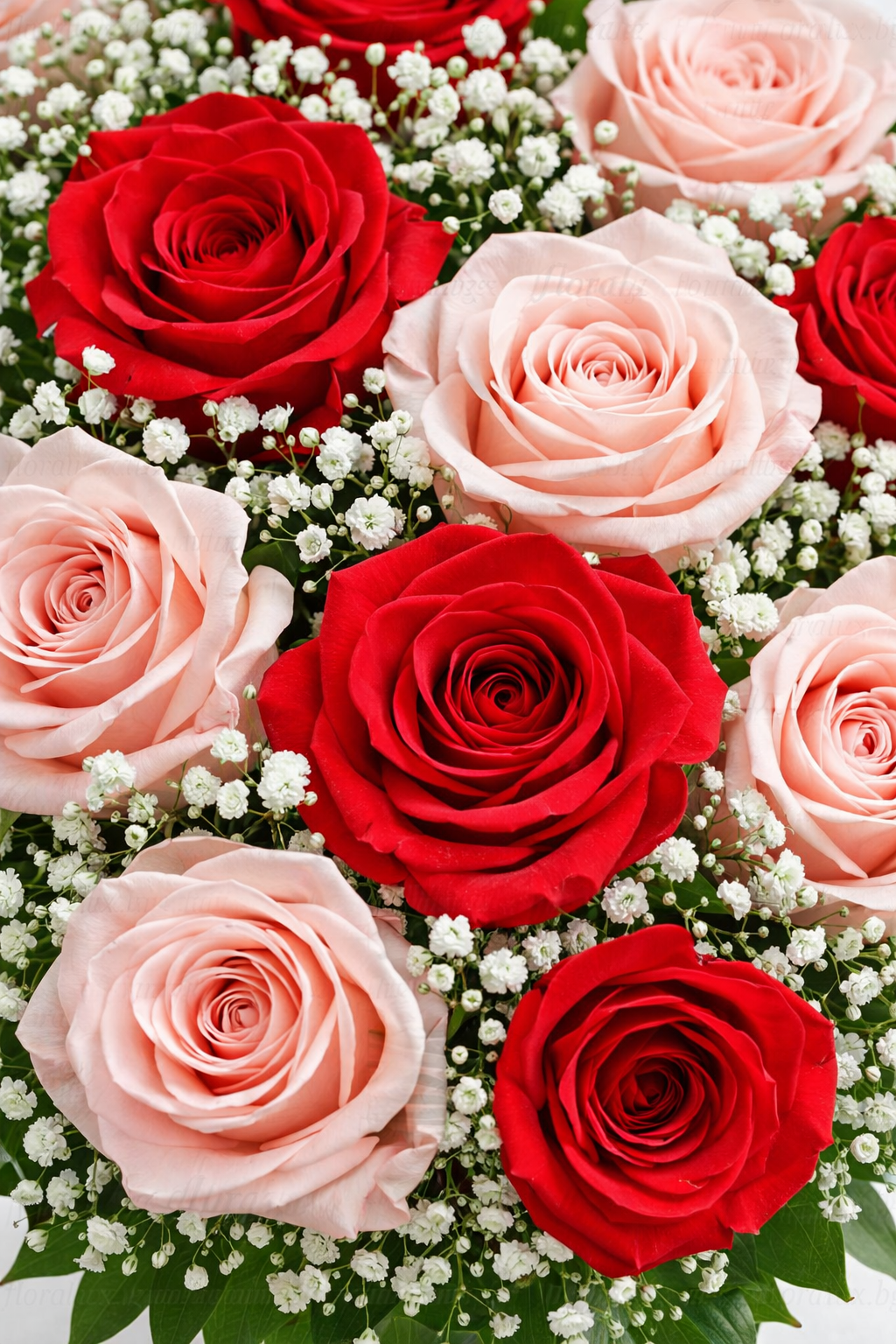 Романтичен букет Червена страст и нежност - Image 4